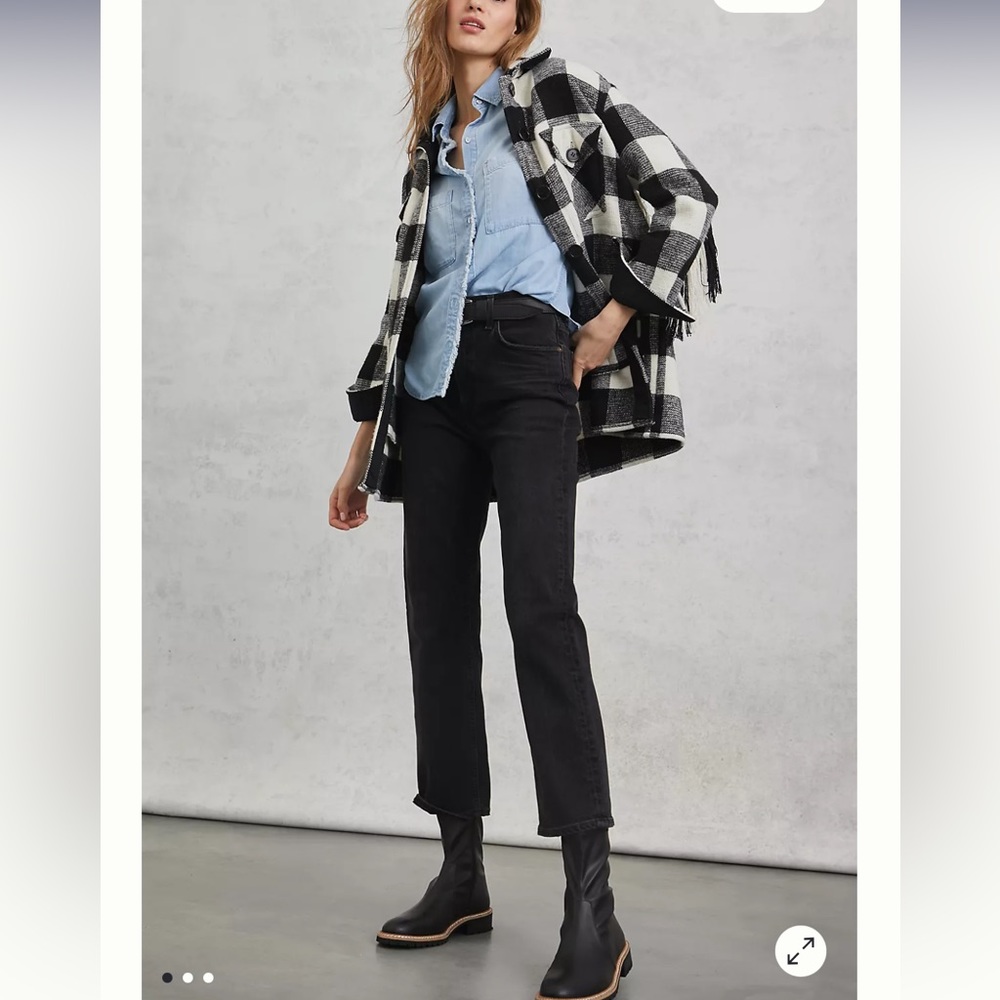 Agolde Wilder Black Ankle Jeans